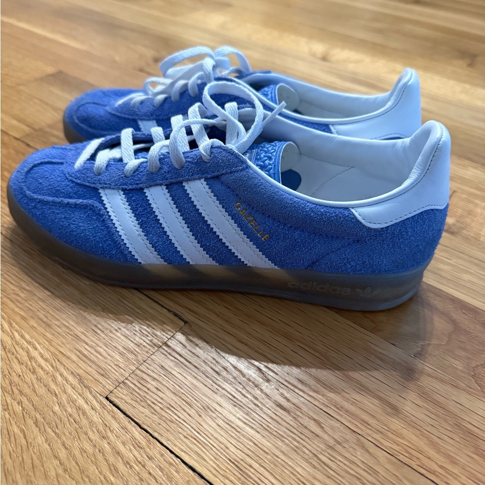 Adidas Gazelle Indoor Blue Fusion Gum Women’s Sneakers - Picture 2 of 7